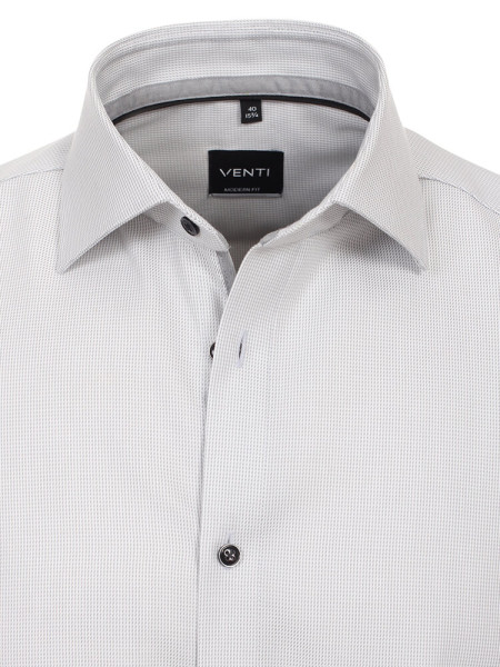 VENTI Regular Fit Chemise Gris clair Kent Struktur - Vue 1