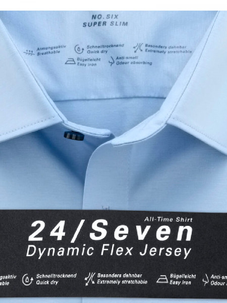 OLYMP Extra Slim Fit Chemise Bleu clair Urban Kent Jersey