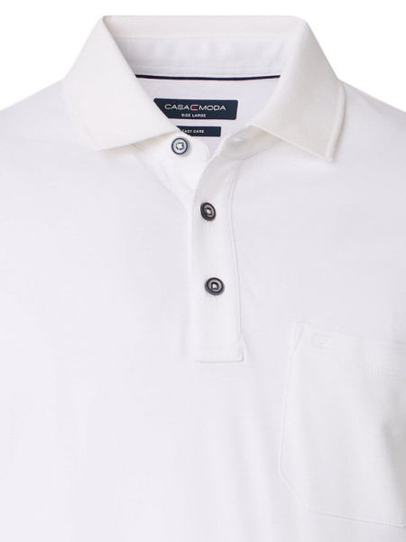 CASAMODA Polo Blanc Extrafeine Qualität - Vue 1