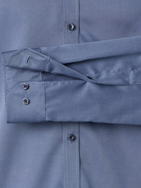 VENTI Slim Fit Chemise Bleu fumé Kent Popeline - Vue 2