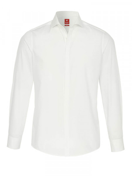 PURE Slim Fit Chemise Beige clair Haifisch Popeline - Vue 1