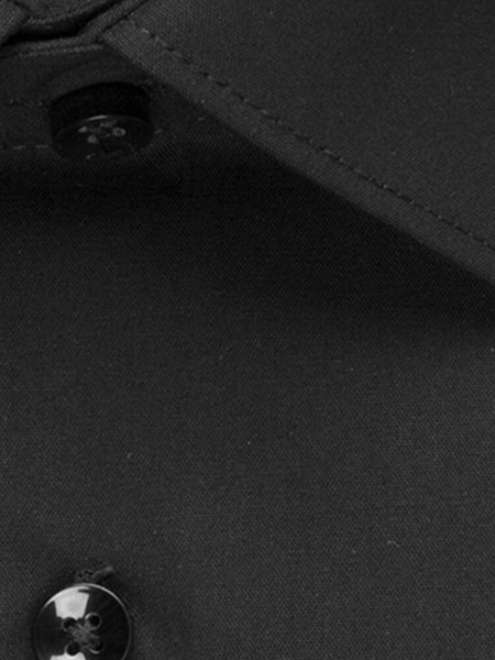 SEIDENSTICKER Extra Slim Fit Chemise Noir Business Kent Popeline - Vue 3