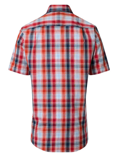 REDMOND Comfort Fit Chemise Rouge Button-Down Hyperflex Dobby
