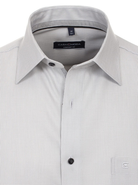 CASAMODA Comfort Fit Chemise Gris clair Kent Struktur - Vue 1