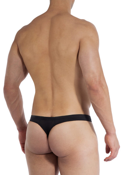 OLAF BENZ Regular Fit Noir Microfaser