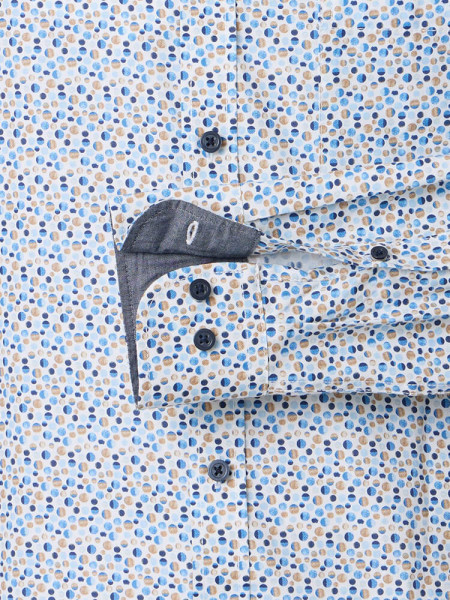 CASAMODA Comfort Fit Chemise Marron Button-Down Easy Care  - Vue 2