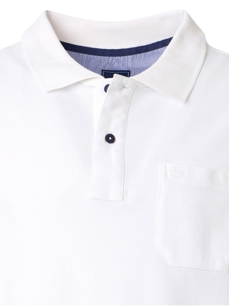 REDMOND Polo Blanc Piqué - Vue 1