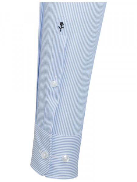 SEIDENSTICKER Slim Fit Chemise Bleu clair Business Kent Office - Vue 1