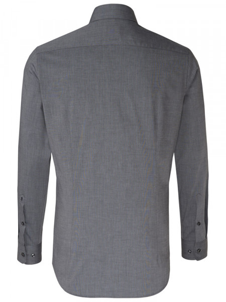 SEIDENSTICKER Slim Fit Chemise Anthracite Business Kent Fil à Fil