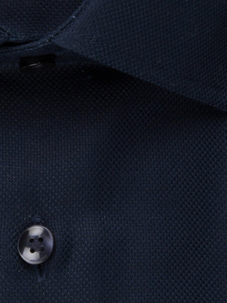 SEIDENSTICKER Tailored Fit Chemise Bleu foncé Business Kent Struktur - Vue 3
