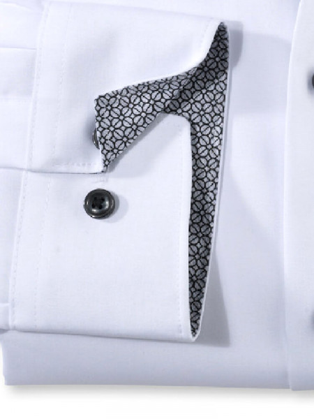 OLYMP Comfort Fit Chemise Blanc New Kent Popeline - Vue 2