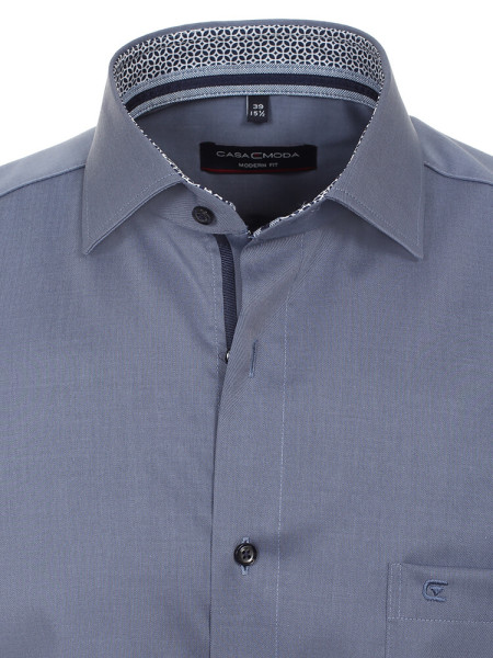 CASAMODA Regular Fit Chemise Bleu moyen Kent Easy Care  - Vue 1