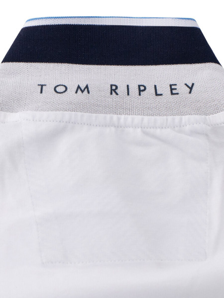 TOM RIPLEY Polo Blanc Extrafeine Qualität - Vue 1