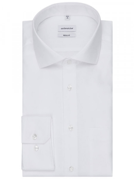 SEIDENSTICKER Regular Fit Chemise Blanc Haifisch Oxford - Vue 4