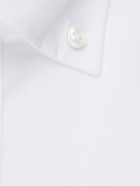 SEIDENSTICKER Regular Fit Chemise Blanc Button-Down Popeline - Vue 3