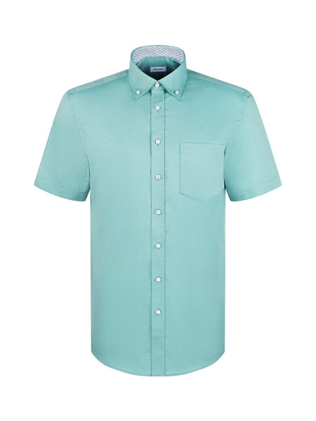 SEIDENSTICKER Regular Fit Chemise Vert Button-Down Struktur