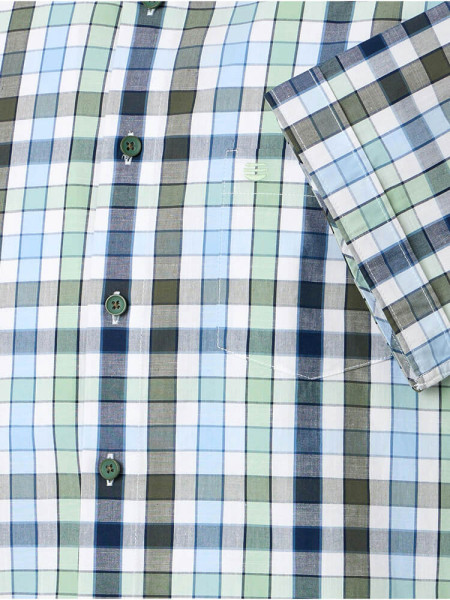 REDMOND Regular Fit Chemise Vert Kent Struktur - Vue 2