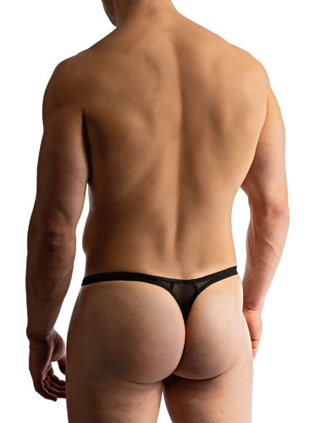 MANSTORE Regular Fit Noir Microfaser