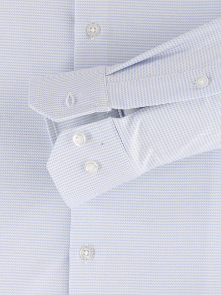 VENTI Slim Fit Chemise Bleu clair Kent Jersey - Vue 2