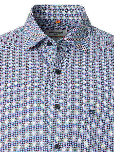 REDMOND Regular Fit Chemise Rouge Kent Print - Vue 1