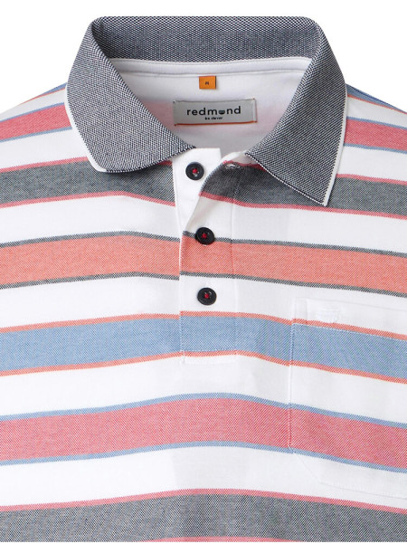 REDMOND Polo Rouge Natté - Vue 1