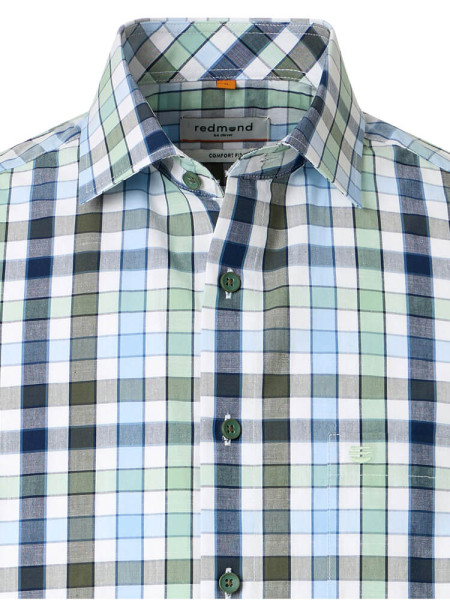 REDMOND Regular Fit Chemise Vert Kent Struktur - Vue 1