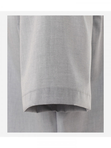 CASAMODA Comfort Fit Chemise Gris clair Kent Popeline - Vue 2