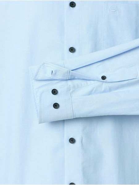 REDMOND Comfort Fit Chemise Bleu clair Button-Down Fein Oxford - Vue 2