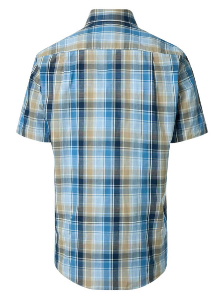 REDMOND Comfort Fit Chemise Bleu clair Button-Down Hyperflex Dobby