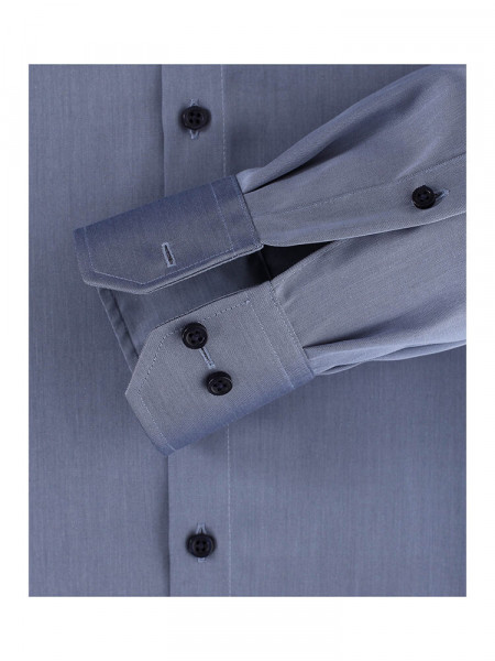 VENTI Regular Fit Chemise Bleu foncé Kent Twill - Vue 2