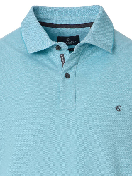 CASAMODA Polo Turquoise Extrafeine Qualität - Vue 1