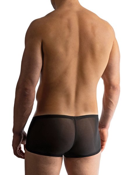 MANSTORE Regular Fit Noir Microfaser