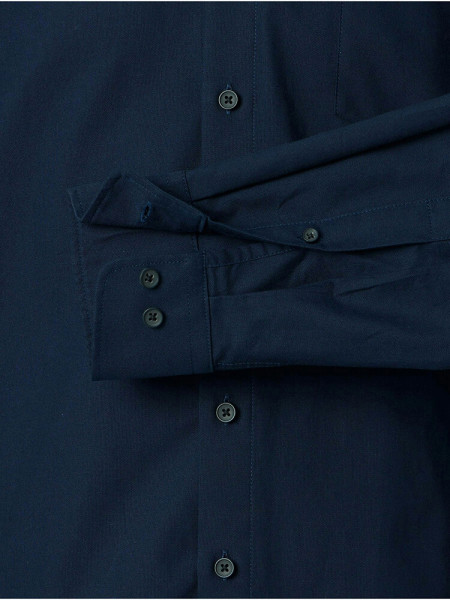 REDMOND Comfort Fit Chemise Marine Button-Down Fein Oxford - Vue 2