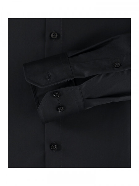 VENTI Regular Fit Chemise Noir Kent Twill - Vue 2