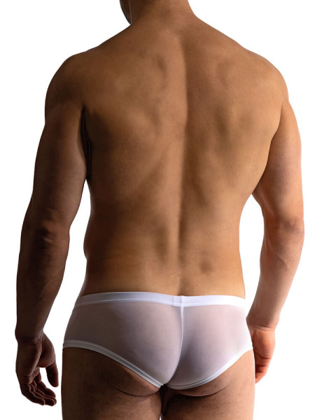 MANSTORE Regular Fit Blanc Microfaser