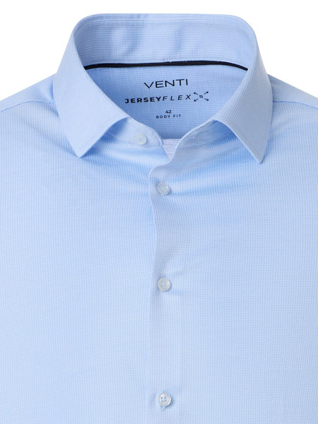 VENTI Regular Fit Chemise Bleu clair Kent Jersey - Vue 1