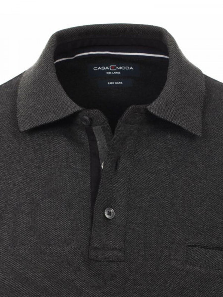 CASAMODA Polo Anthracite Piqué - Vue 1