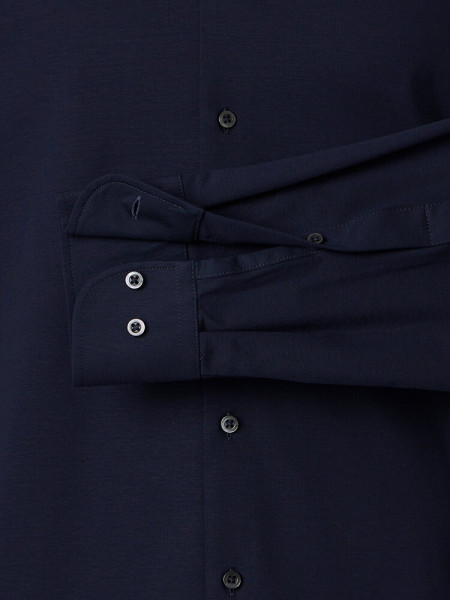 VENTI Comfort Fit Chemise Bleu foncé Kent Jersey - Vue 2