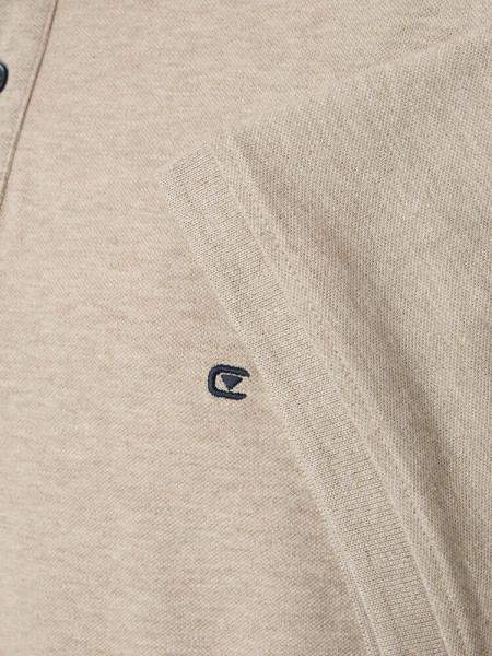 CASAMODA Polo Beige clair Extrafeine Qualität - Vue 2
