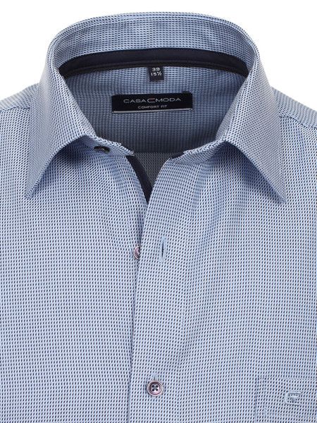 CASAMODA Comfort Fit Chemise Bleu moyen Kent Struktur - Vue 1