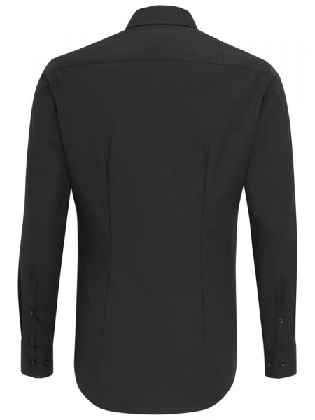 SEIDENSTICKER Extra Slim Fit Chemise Noir Business Kent Popeline