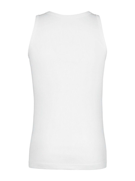 HUBER Regular Fit Blanc Doppelrippenstich