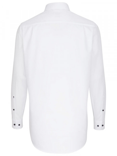 SEIDENSTICKER Regular Fit Chemise Blanc Business Kent Popeline