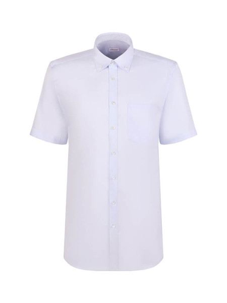 SEIDENSTICKER Regular Fit Chemise Bleu clair Button-Down Struktur