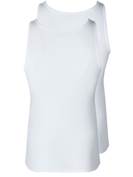 SKINY Regular Fit Blanc Feinripp