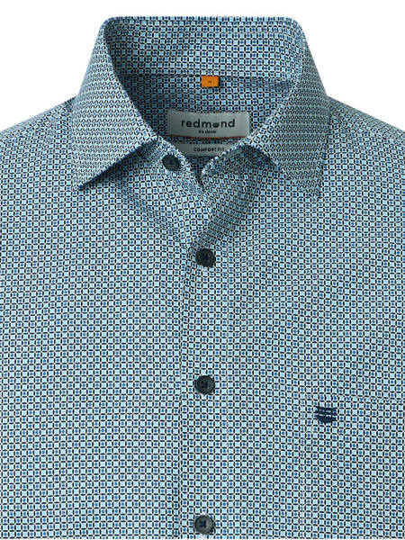 REDMOND Regular Fit Chemise Bleu clair Kent Print - Vue 1