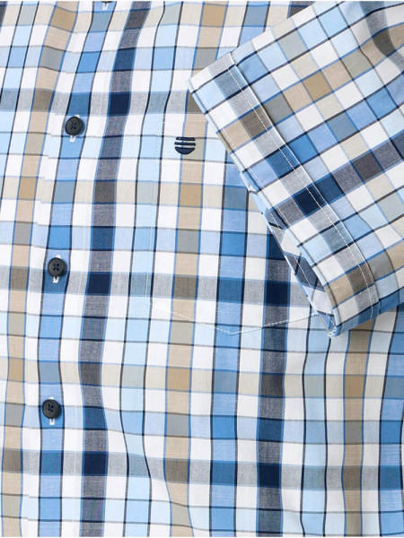 REDMOND Comfort Fit Chemise Bleu clair Kent Struktur - Vue 2