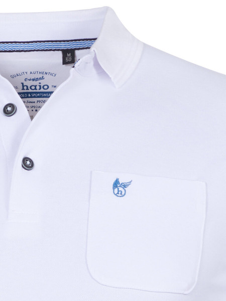 HAJO Polo Blanc Piqué - Vue 1