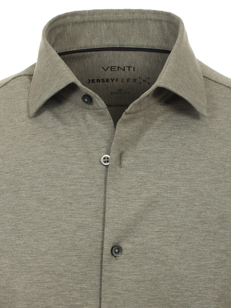VENTI Slim Fit Chemise Vert Kent Jersey - Vue 1