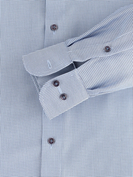 CASAMODA Comfort Fit Chemise Bleu moyen Kent Struktur - Vue 2